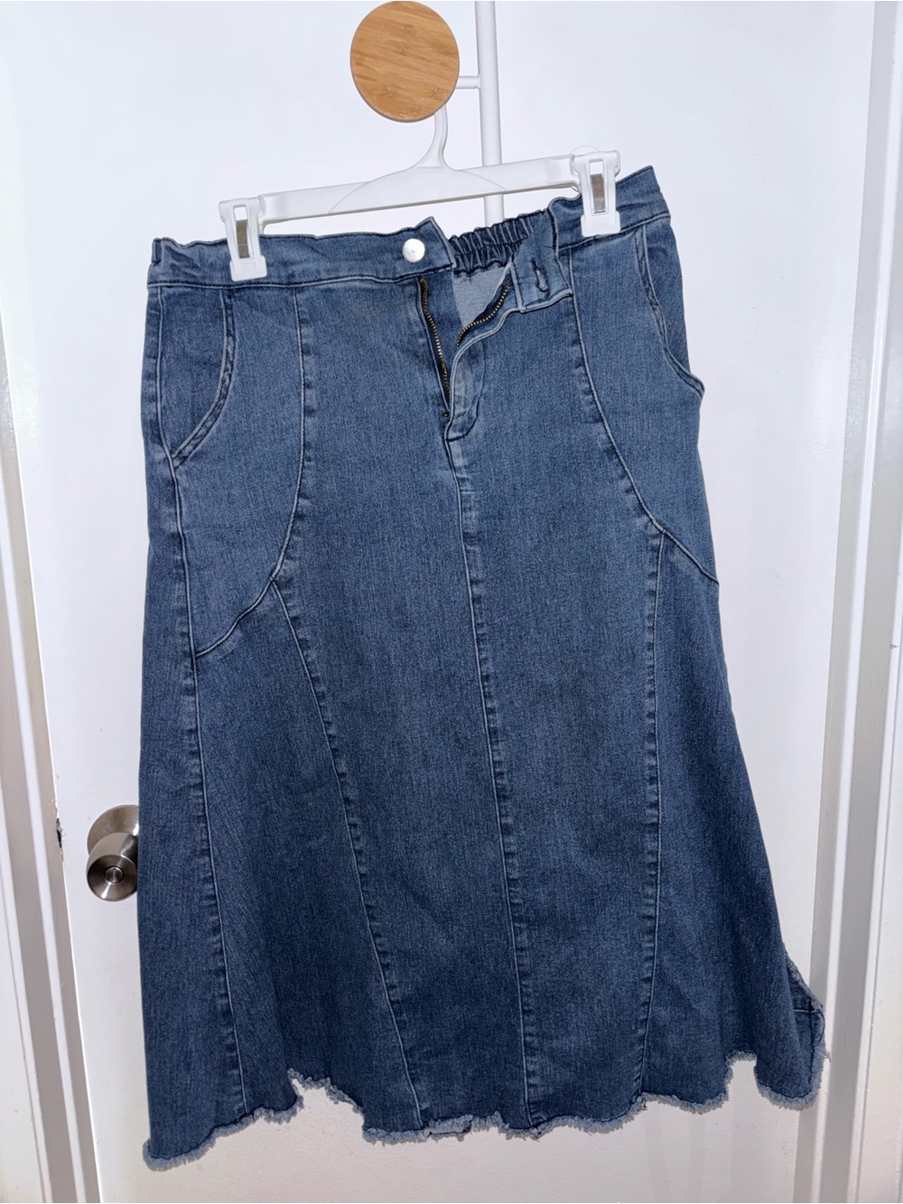 Denim Midi Skirt